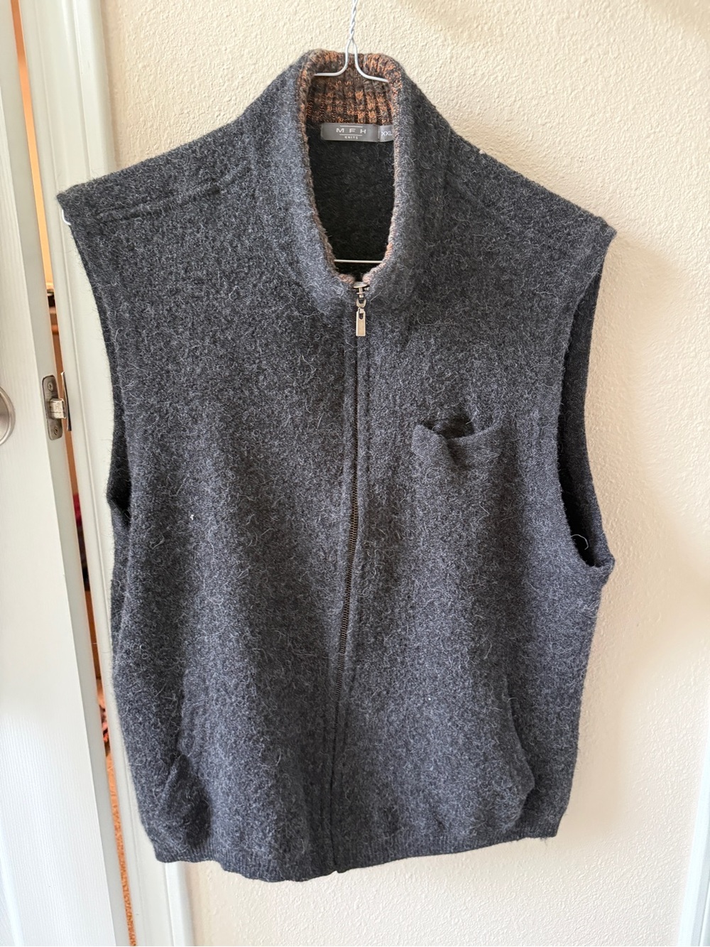 MFH Knits Peruvian Alpaca Mens Wool Vest